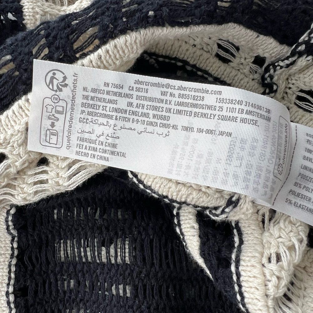 NWT Abercrombie & Fitch Crochet-Style Maxi Dress Size Medium - Picture 9 of 10